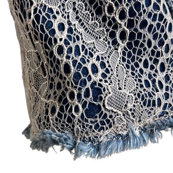 Joe’s Jeans Lace over Denim Shorts 25 - Picture 15 of 16